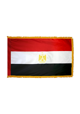 2x3 ft. Nylon Egypt Flag Pole Hem and Fringe