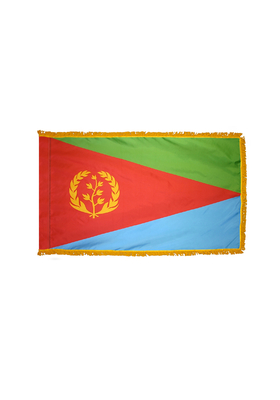 3x5 ft. Nylon Eritrea Flag Pole Hem and Fringe