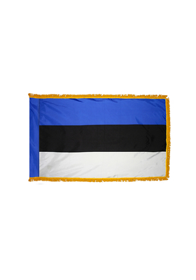 2x3 ft. Nylon Estonia Flag Pole Hem and Fringe