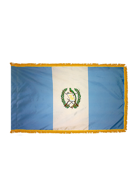3x5 ft. Nylon Guatemala Flag Pole Hem and Fringe