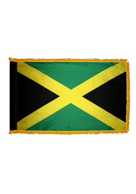 3x5 ft. Nylon Jamaica Flag Pole Hem and Fringe