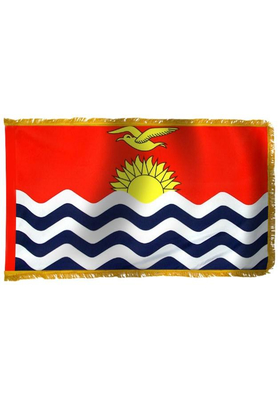 4x6 ft. Nylon Kiribati Flag Pole Hem and Fringe