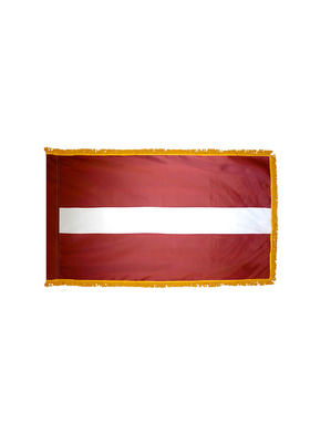 2x3 ft. Nylon Latvia Flag Pole Hem and Fringe