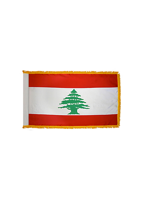 4x6 ft. Nylon Lebanon Flag Pole Hem and Fringe