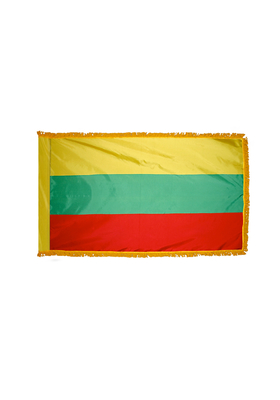 2x3 ft. Nylon Lithuania Flag Pole Hem and Fringe