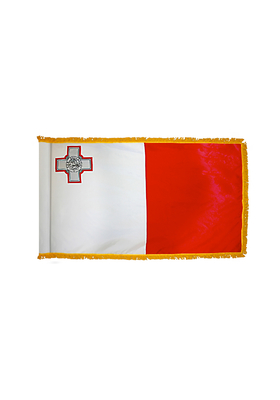 2x3 ft. Nylon Malta Flag Pole Hem and Fringe