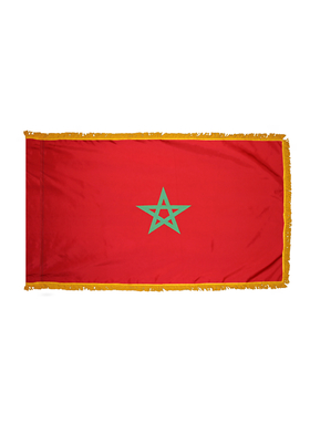 3x5 ft. Nylon Morocco Flag Pole Hem and Fringe