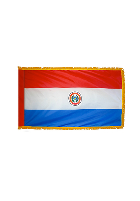 2x3 ft. Nylon Paraguay Flag Pole Hem and Fringe