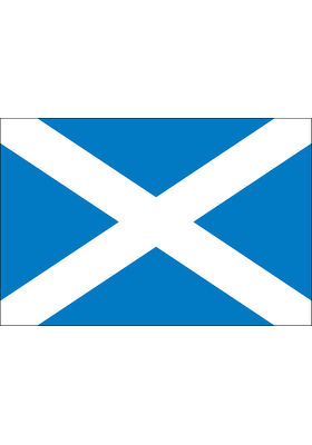 3x5 ft. Nylon Scotland of St Andrews Cross Flag Pole Hem and Fringe