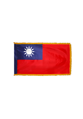2x3 ft. Nylon China (Taiwan) Flag Pole Hem and Fringe