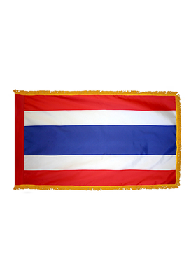 3x5 ft. Nylon Thailand Flag Pole Hem and Fringe