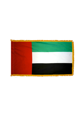 2x3 ft. Nylon United Arab Emirates Flag Pole Hem and Fringe