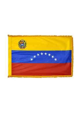 3x5 ft. Nylon Venezuela Flag Pole Hem and Fringe
