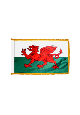 3x5 ft. Nylon Wales Flag Pole Hem and Fringe