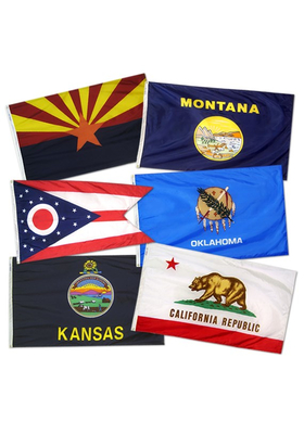 4x6 ft. Set Nylon 50 State Flag with Heading and Grommets
