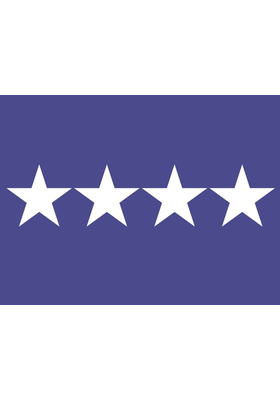 2 ft. x 3 ft. Air Force 4 Star General Flag w/Grommets
