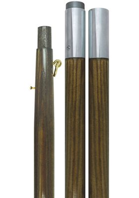 7 ft.x1-1/4 in. Oak Pole - Chrome