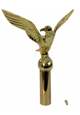 6-1/2 in. Gold Aluminum Eagle with Ferrule