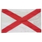 5x8 ft. Nylon Alabama Flag with Heading and Grommets