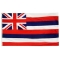 5x8 ft. Nylon Hawaii Flag with Heading and Grommets