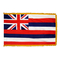 3 x 5 ft. Nylon Hawaii Flag Pole Hem and Fringe
