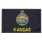4x6 ft. Nylon Kansas Flag with Heading and Grommets