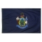 3x5 ft. Nylon Maine Flag with Heading and Grommets