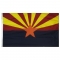 4x6 ft. Nylon Arizona Flag with Heading and Grommets