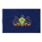 2x3 ft. Nylon Pennsylvania Flag with Heading and Grommets