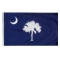 2x3 ft. Nylon South Carolina Flag with Heading and Grommets