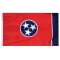 2x3 ft. Nylon Tennessee Flag with Heading and Grommets