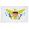 2x3 ft. Nylon U.S. Virgin Island Flag with Heading and Grommets