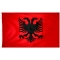 2x3 ft. Nylon Albania Flag with Heading and Grommets