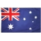 2x3 ft. Nylon Australia Flag Pole Hem Plain