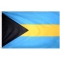 3x5 ft. Nylon Bahamas Flag Pole Hem Plain