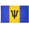 5x8 ft. Nylon Barbados Flag with Heading and Grommets