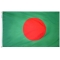 2x3 ft. Nylon Bangladesh Flag Pole Hem Plain