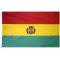 3x5 ft. Nylon Bolivia Flag Pole Hem Plain