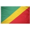 3x5 ft. Nylon Congo Republic Flag Pole Hem Plain