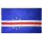 2x3 ft. Nylon Cape Verde Flag Pole Hem Plain
