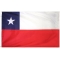 3x5 ft. Nylon Chile Flag Pole Hem Plain