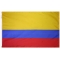 4x6 ft. Nylon Colombia Flag with Heading and Grommets