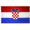 2x3 ft. Nylon Croatia Flag Pole Hem Plain