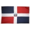 2x3 ft. Nylon Dominican Republic Flag with Heading and Grommets