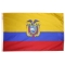 4x6 ft. Nylon Ecuador Flag with Heading and Grommets