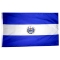 4x6 ft. Nylon El Salvador Flag with Heading and Grommets