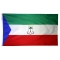 3x5 ft. Nylon Equatorial Guinea Flag Pole Hem Plain