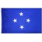 4x6 ft. Nylon Micronesia Flag Pole Hem Plain