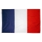 2x3 ft. Nylon France Flag Pole Hem Plain
