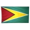 4x6 ft. Nylon Guyana Flag Pole Hem Plain